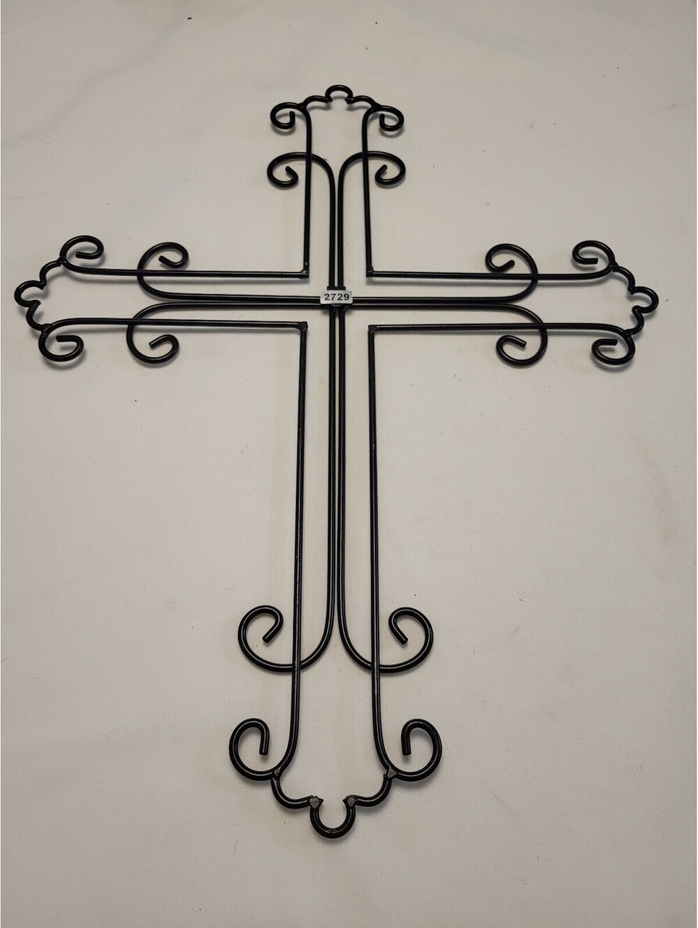 Black Decorative Metal Wall Cross 20"x16"